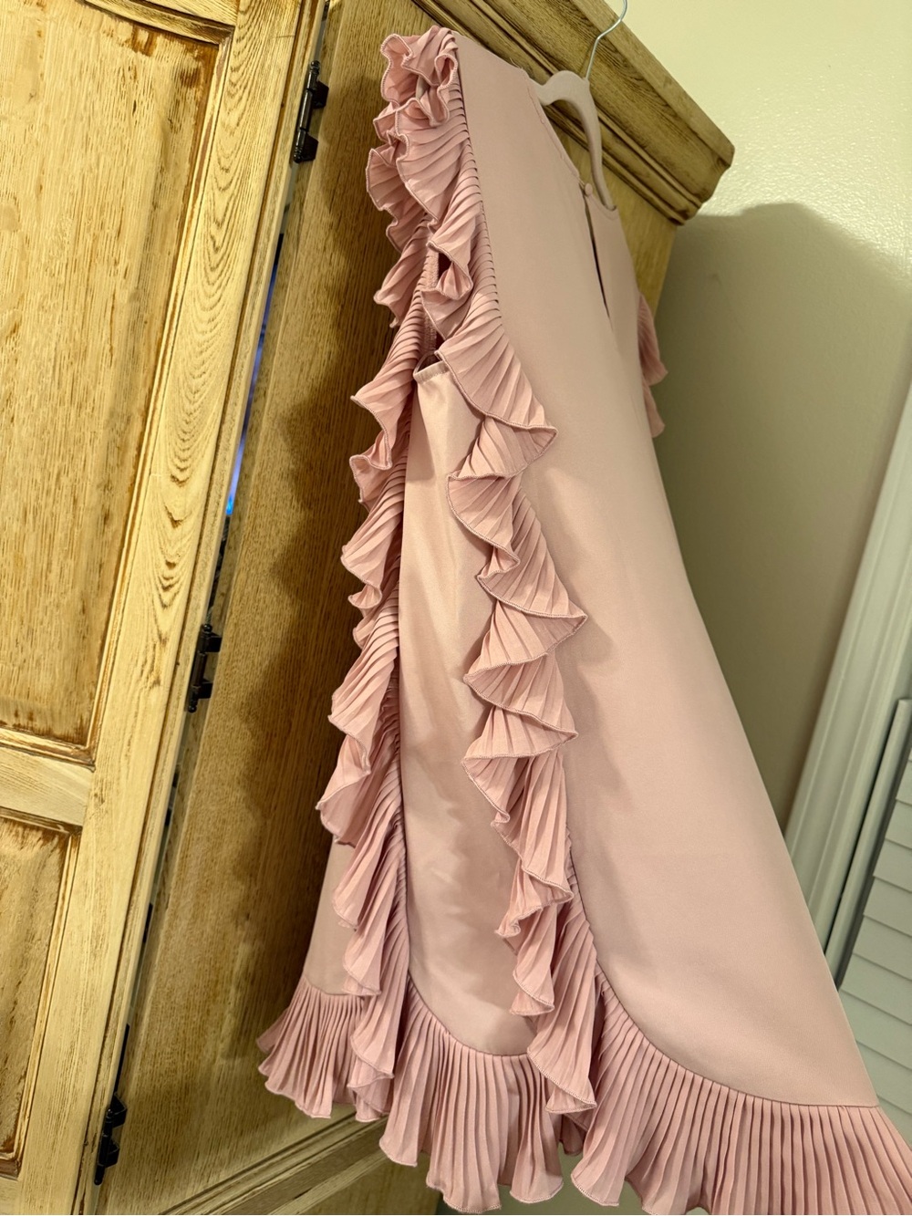 TCEC Blush Pink Ruffle Mini Dress - Picture 4 of 4